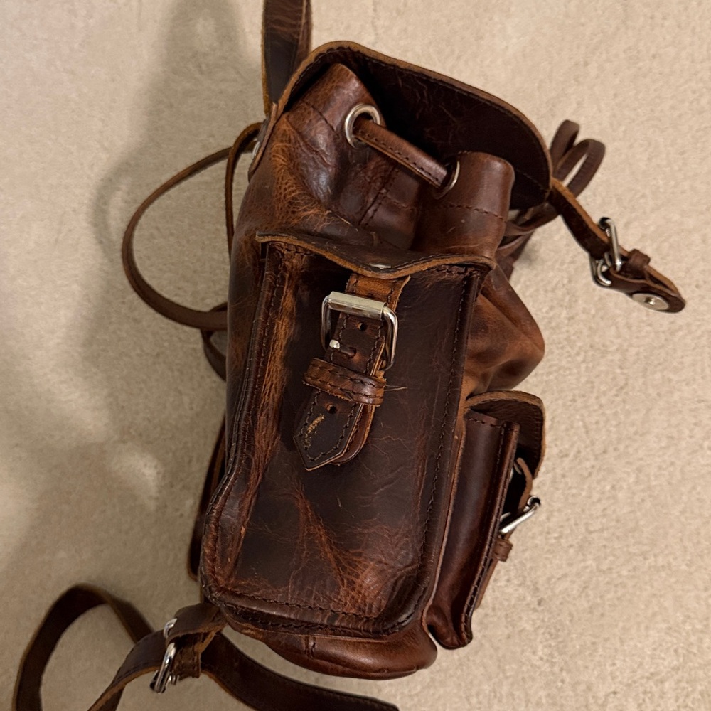 Mini backpack Freebird by Steven Brett in Cognac - Picture 4 of 8